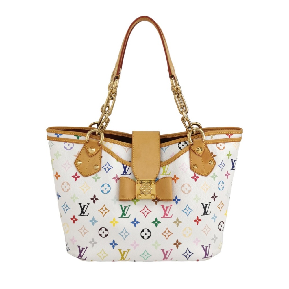 Louis Vuitton Monogram Multicolor Annie GM Shoulder Bag White - Picture 1 of 10